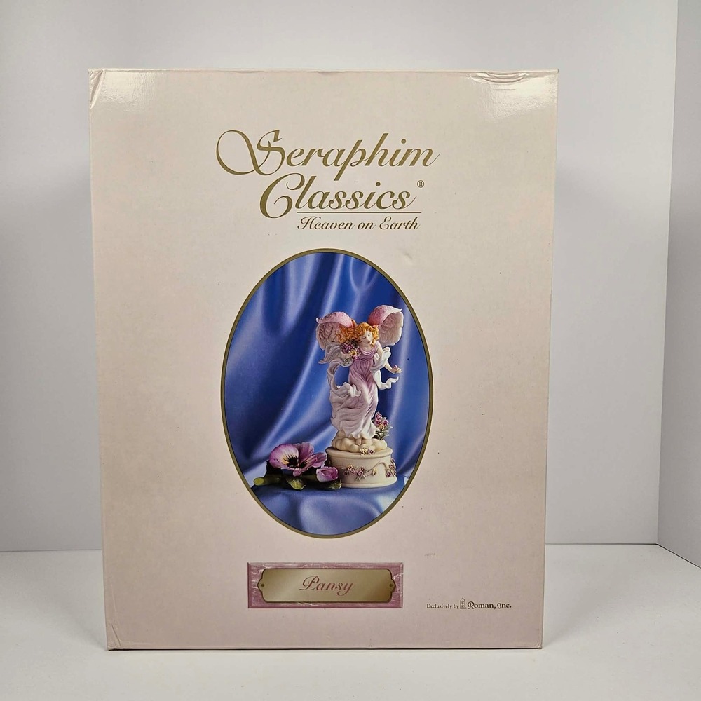 Seraphim Classics Pansy 2001 Limited Edition Angel Figurine Roman Inc 81828 NIB